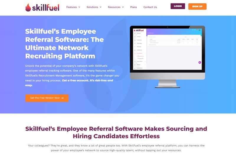 Skillfuel employee referral software