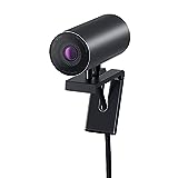 Dell UltraSharp HDR 4K-webcam met privacyafdekking, HD USB-computercamera met 4K Sony STARVIS CMOS / IR / nabijheidssensor, zwart - geanodiseerd aluminium - WB7022 – voor Windows