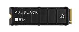 WD_BLACK 1TB SN850P NVMe M.2 SSD Officieel gelicentieerde opslaguitbreiding voor PS5-consoles, tot 7.300 MB/s, met koellichaam - WDBBYV0010BNC-WRSN