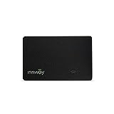 Innway Card - Ultra Thin Rechargeable Bluetooth Tracker Finder. Find Your Wallet, Bag, Backpack, Keys, Laptop, Tablet (Black)