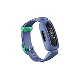 Fitbit Ace 3 Activity Tracker for Kids Ages 6 and Up, Blue Astro Green, One Size