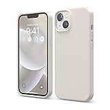 elago Compatible with iPhone 14 Case, Liquid Silicone Case, Full Body Protective Cover, Shockproof, Slim Phone Case, Anti-Scratch Soft Microfiber Lining, 6.1 inch (Stone)