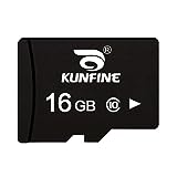 KUNFINE MicroSD Card TF Memory Card C10 Read Speed up to 100MB/s for DVR/Camera/Switch/Mobile Phone (16GB)