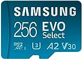SAMSUNG EVO Select Micro SD Memory Card + Adapter, 256GB microSDXC 130MB/s Full HD & 4K UHD, UHS-I, U3, A2, V30, Expanded Storage for Android Smartphones, Tablets, Nintendo Switch (MB-ME256KA/AM )