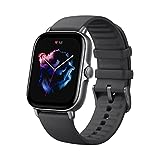 Amazfit GTS 3 Smart Watch for Android iPhone, Alexa Built-In, GPS Fitness Sports Watch with 150 Sports Modes, 1.75” AMOLED Display, 12-Day Battery Life, Blood Oxygen Heart Rate Tracking, Black