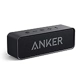 Upgraded, Anker Soundcore Bluetooth Speaker with IPX5 Waterproof, Stereo Sound, 24 Hours Playtime, Portable Wireless Speaker for iPhone, Samsung and More