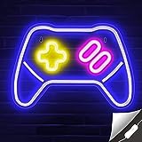 Lumoonosity Game Controller Neon Signs – Gamepad/Game Remote Neon Sign voor Video/PC Gamer, Cadeau voor tienerjongens - Game Zone LED-borden voor muur, slaapkamer, Game Room Decor - Cool Gaming Console Neon Light
