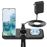 Yootech 3 in 1 Fast Wireless Charger for Samsung Devices, 22.5W Max Wireless Charging Station for Samsung Galaxy Watch 4 Classic/3/Active2/1,Gear S4/S3/Sport,Galaxy Buds 2/Pro/Live,Galaxy S22/S21/S20