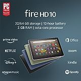 Amazon Fire HD 10 tablet, 10.1', 1080p Full HD, 32 GB, latest model (release 2021), Black