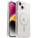 OtterBox iPhone 14 & iPhone 13 Symmetry Series+ hoesje - HELDER, ultraslank, klikt op MagSafe, opstaande randen beschermen camera en scherm