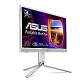 ASUS ROG Strix 15.6” 1080P Portable Gaming Monitor (XG16AHP-W) - White, FHD, 144Hz, IPS, G-SYNC, Built-in Battery, Kickstand, USB Type-C, Micro HDMI, ROG Tripod Stand, Console, 3-Year Warranty