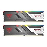 Patriot Viper Venom RGB DDR5 32GB (2 x 16GB) 6000MHz UDIMM Desktop Gaming Memory Kit - PVVR532G600C36K