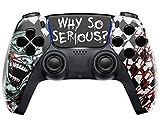 MODDEDZONE Original Custom UN-Modded Wireless Game Controller compatible with Play-station 5 controller/PC/compatible with PS5 Controller/console (Black Mask)
