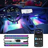 Govee Smart Car LED Strip Lights, RGBIC Interior Car Lights with 4 Music Modes, 30 Scene Options and 16 Million Colors, APP Control 2 Lines Design Car Lights for SUVs, DC 12V