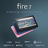Amazon Fire 7 tablet, 7-inch screen, 16 GB, 10 hours battery life, light and portable for entertainment at home or on the go, (2022 release), Black