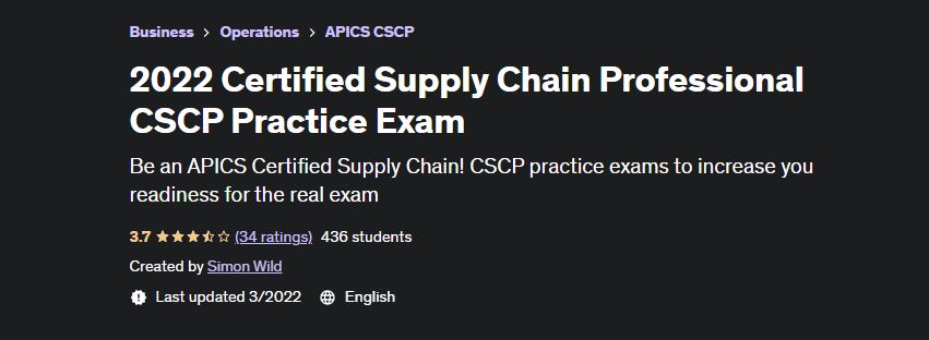 CSCP Practice Exam Udemy