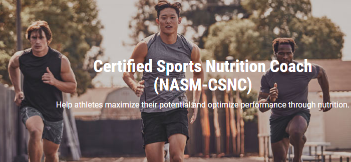 Certified sports nutrition coach