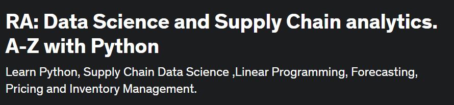 Data-science-and-supply-chain-analytics-az-with-python