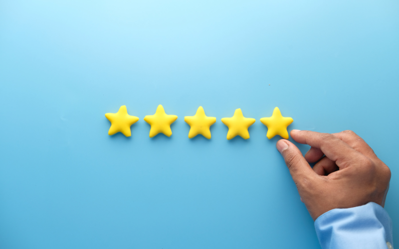 Encourage customers to provide ratings and reviews