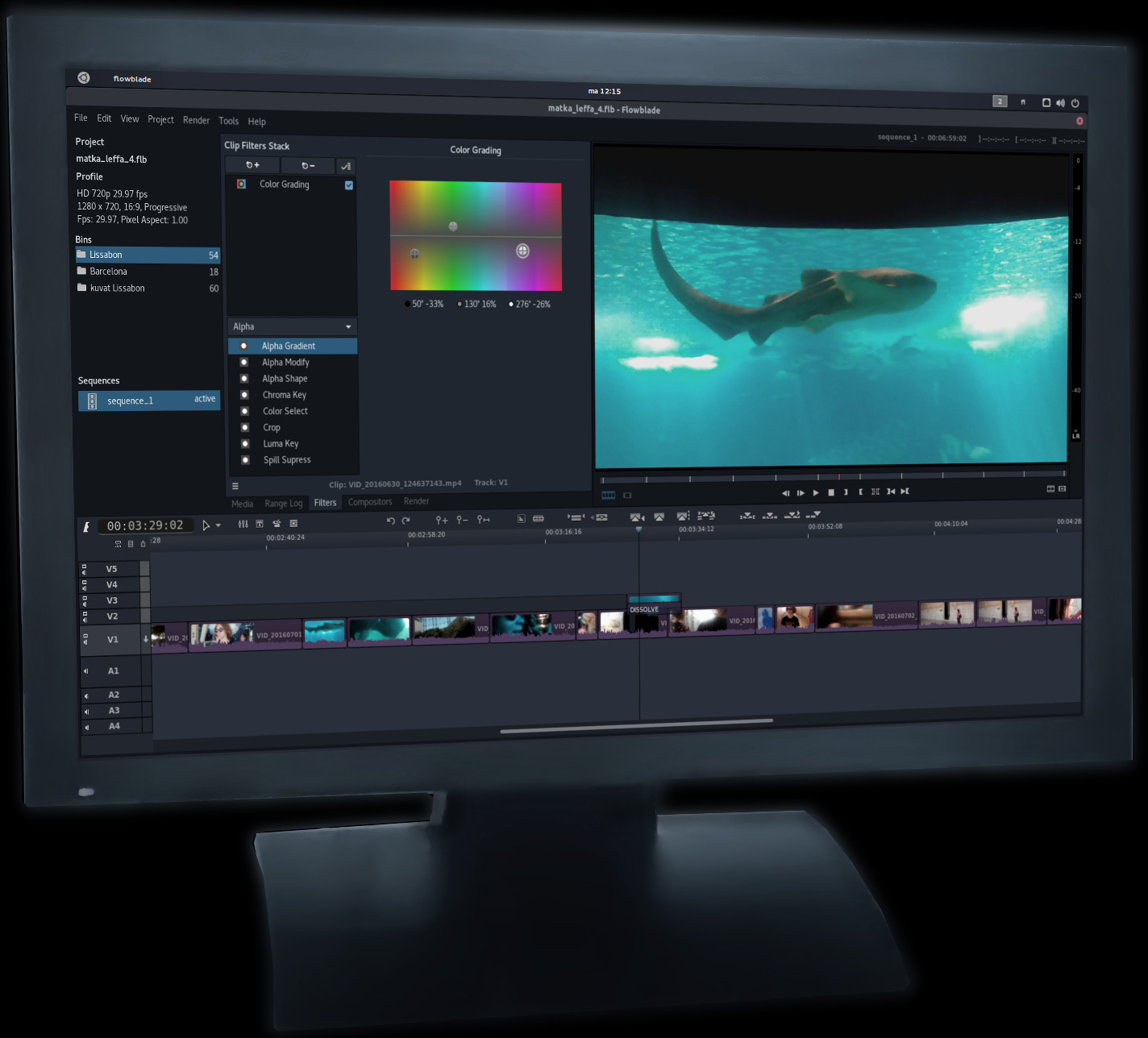 Flowblade open source video editor