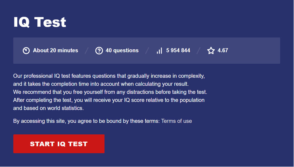 Wereldwijde IQ-test