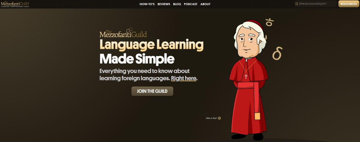 leer een nieuwe taal met Mezzofanti Guild
