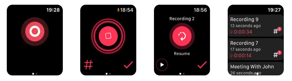 Noted․ note taking apps for Apple Watch