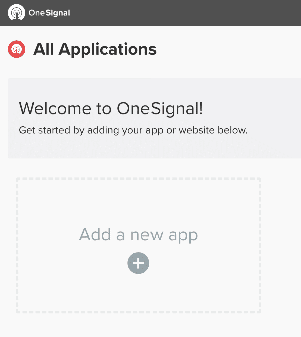 OneSignal add app