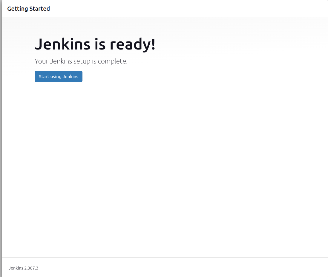 Jenkins is er klaar voor