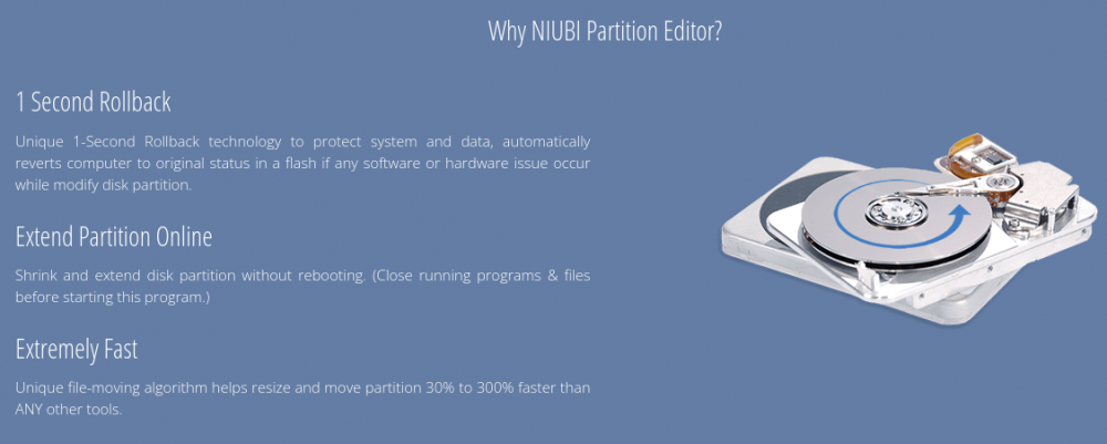 niubi partition editor - hard disk partition manager