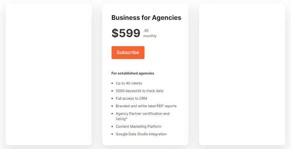 Semrush for agencies Business for Agencies