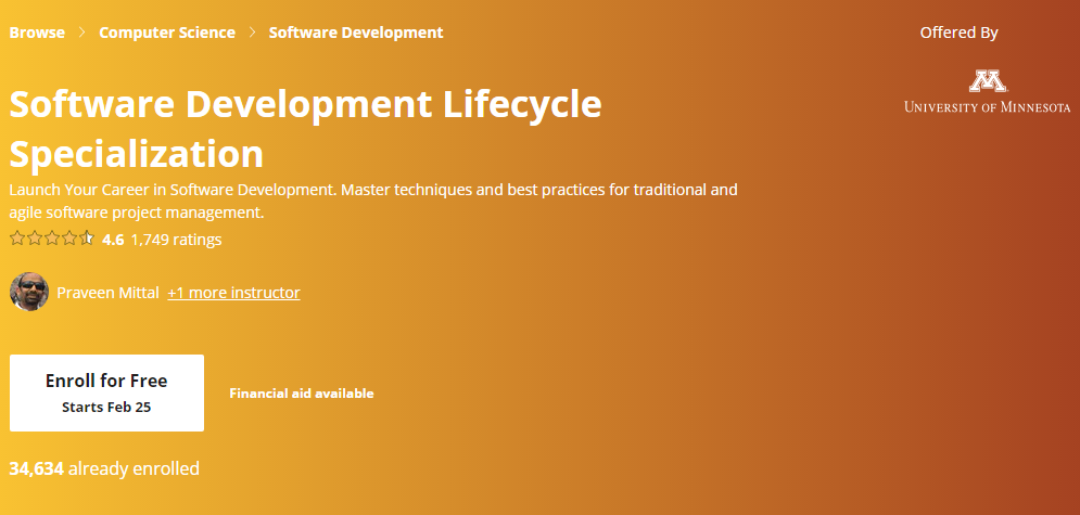 Software Development Lifecycle Specialization