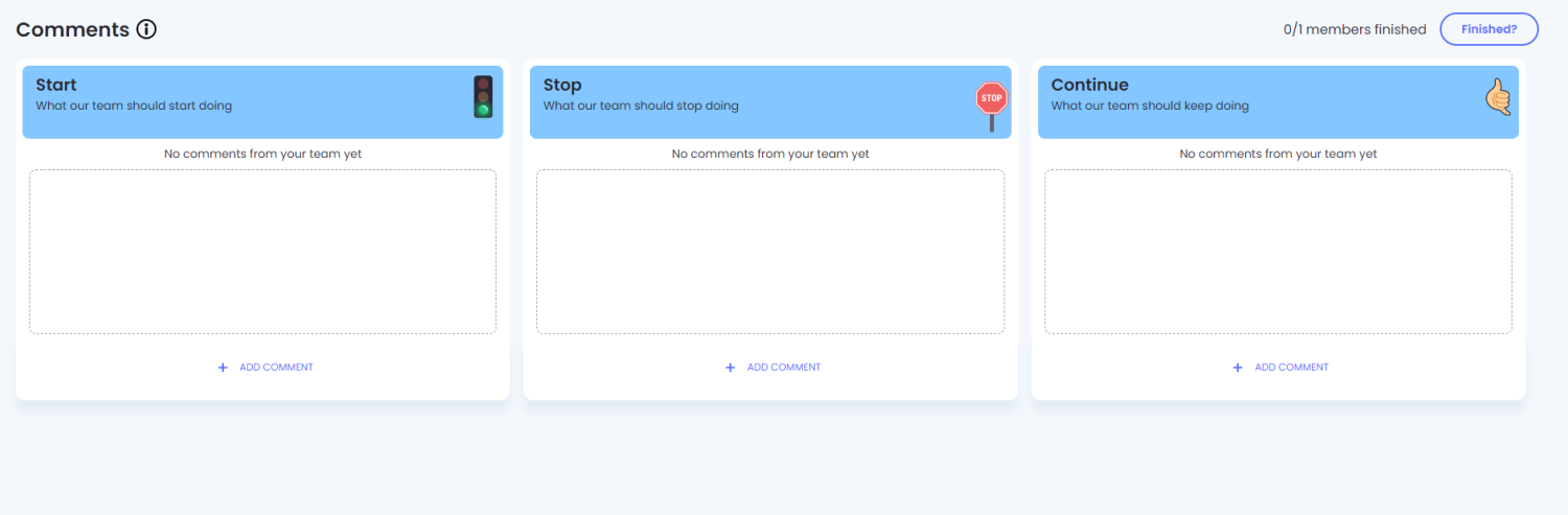 Start Stop Continue template from Neatro