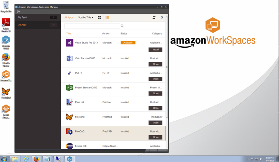 Amazon Workspaces - Virtual Desktop