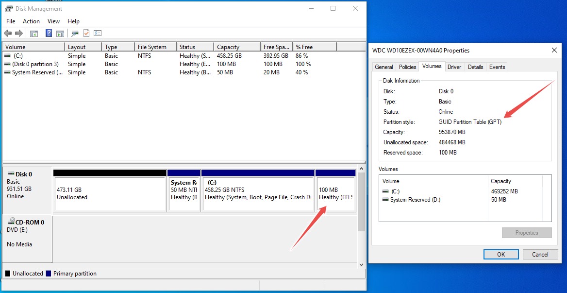 MBR to GPT: how to change BIOS mode from legacy to uefi windows 10