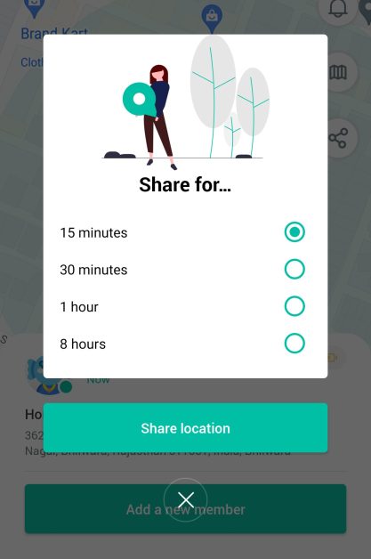 geozilla: share location on android