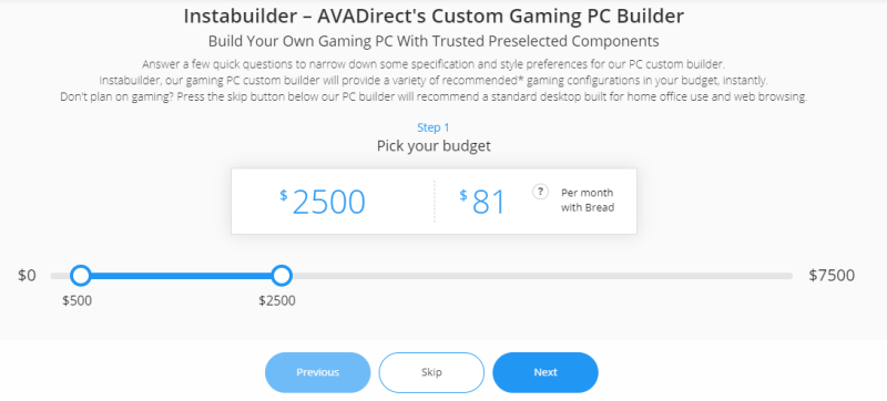 ava-direct custom pc builder