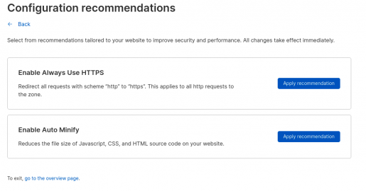 recommendations for cloudflare 2