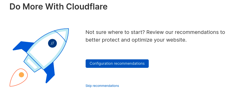 cloudflare recommendations