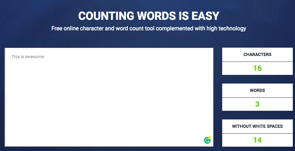 simple word counting