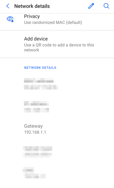 find your router's IP address on android 