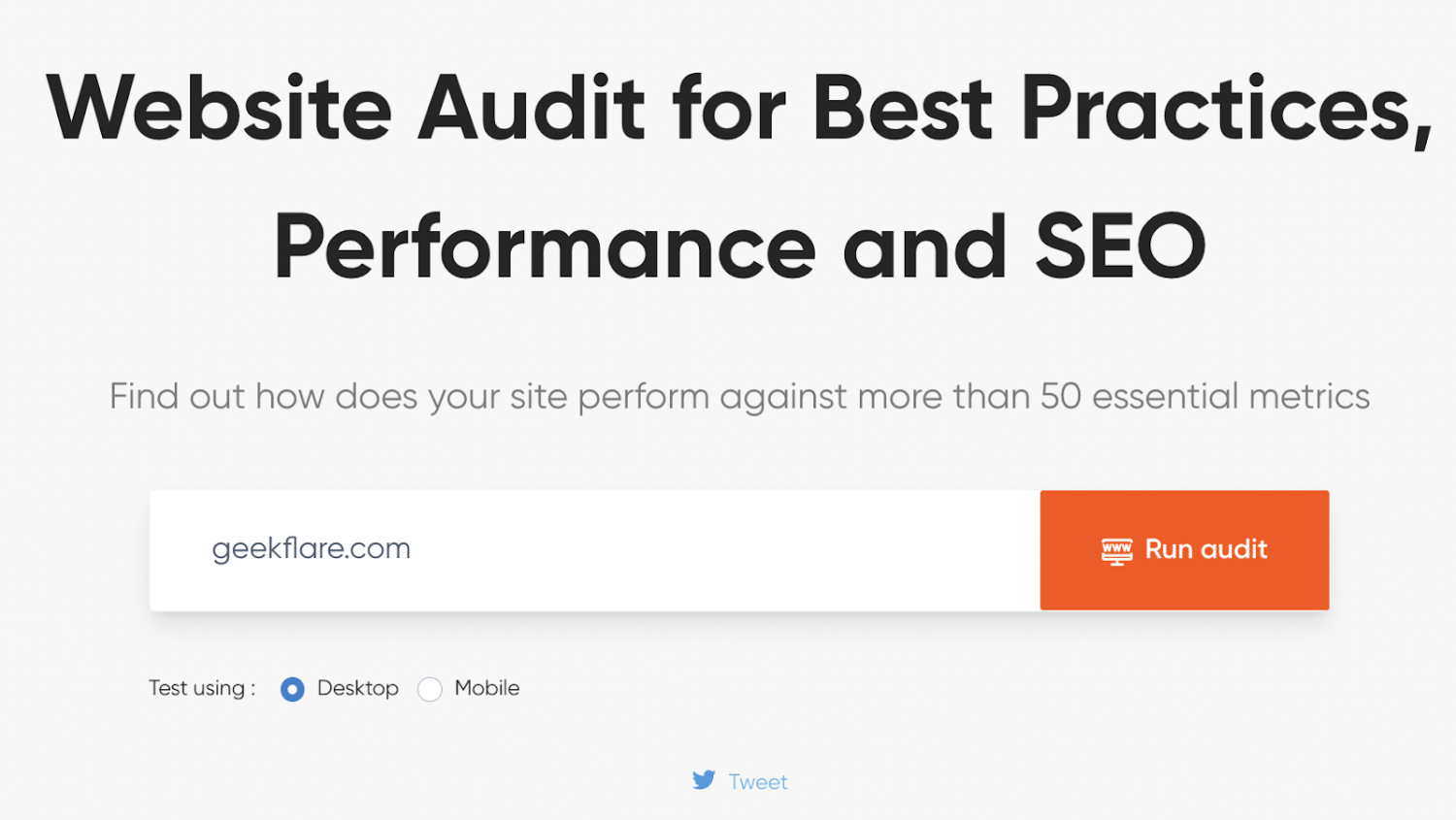 geekflare-website-audit-tool