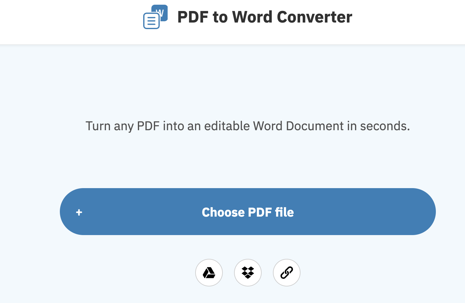Free PDF conversion