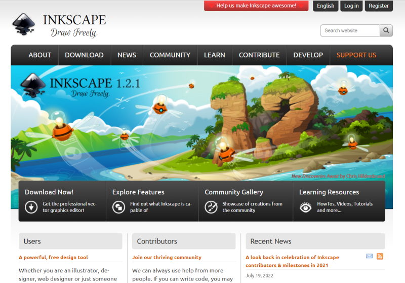 inkscape homepage