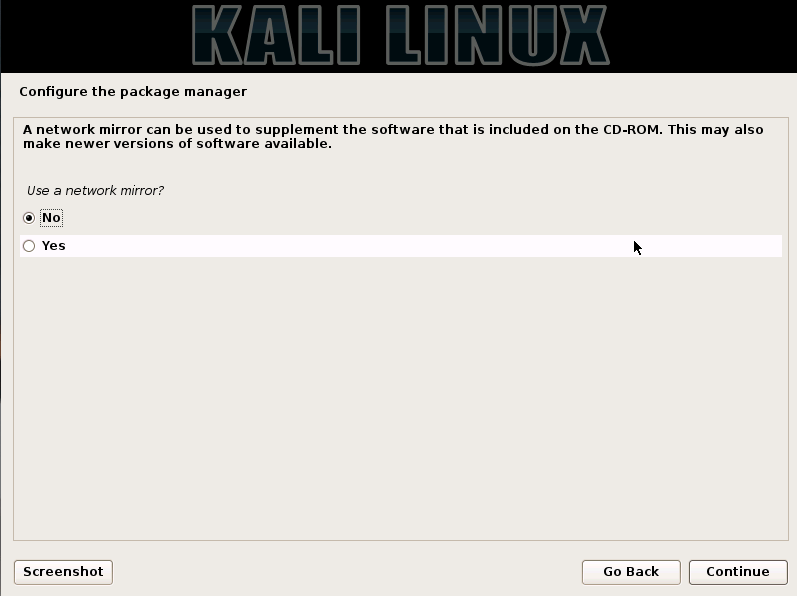 kali package manager