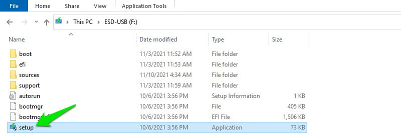 Start Windows 10 Installatie