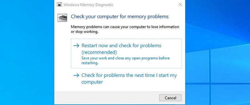 Memory diagnostics tool