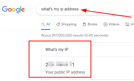 Find IP address