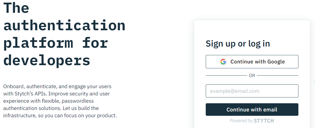 stytch-application authentication, user authentication