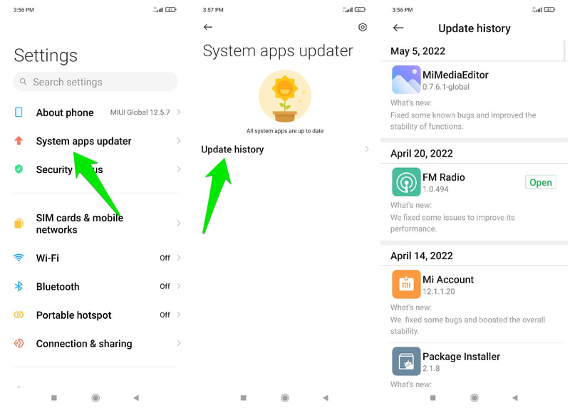 Update system apps